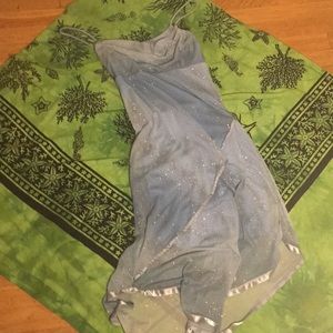 Sparkly Periwinkle T-Strap Party Dress